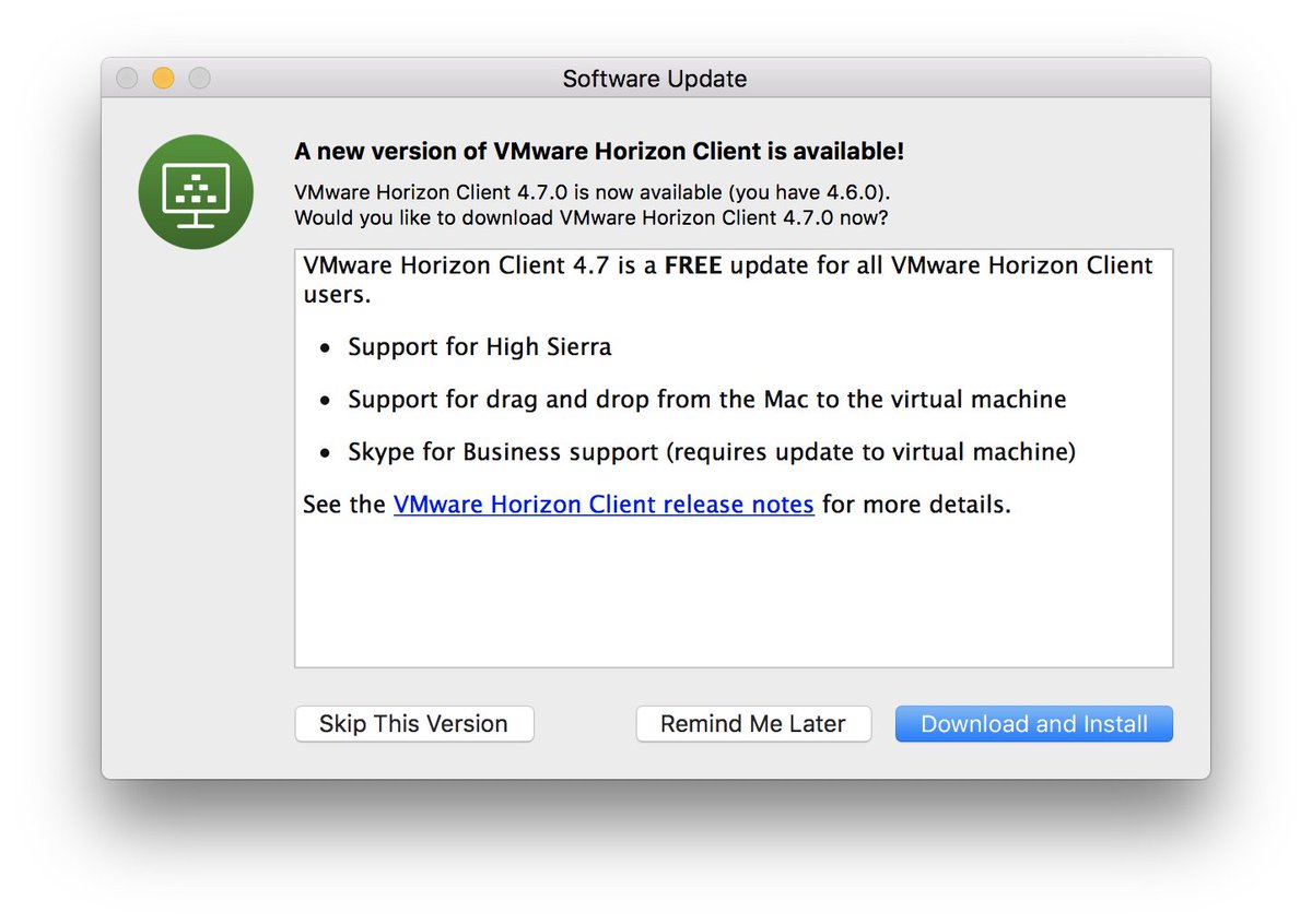 Vmware horizon view client for mac os x release notes 2016